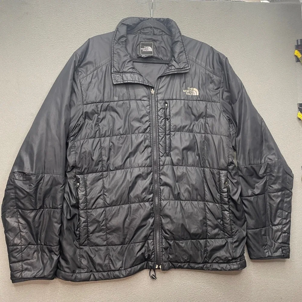 The North Face Men Puffer Jacket Black Nylon XL Gorpcore PrimaLoft Quilted